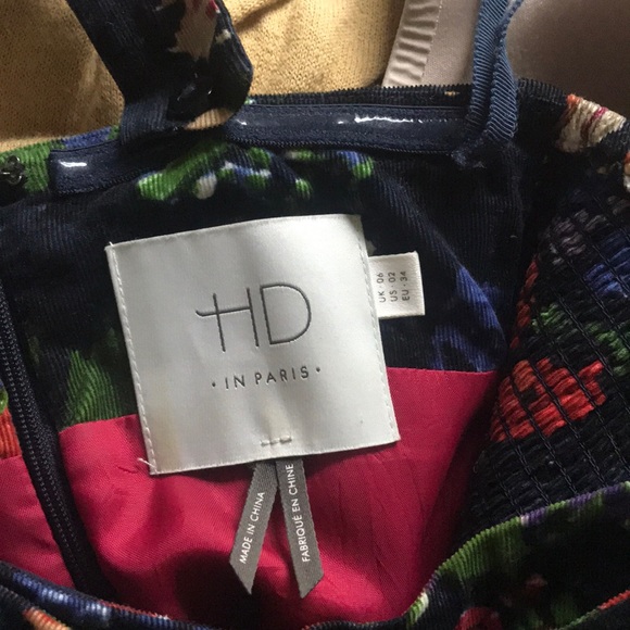 HD in Paris Anthro Corduroy Floral dress! - Picture 8 of 8